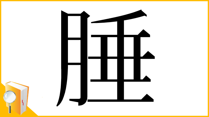 漢字「腄」