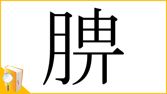 漢字「腗」