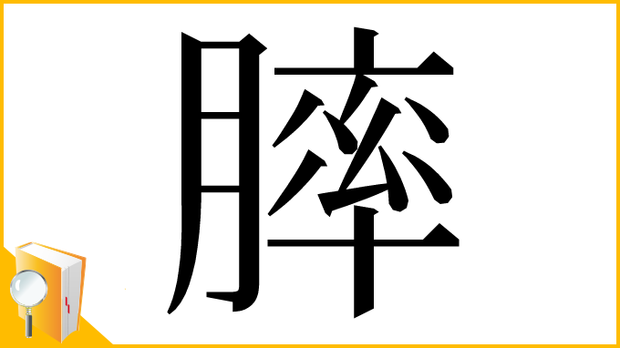 漢字「膟」