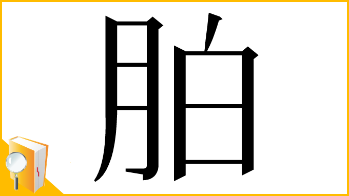 漢字「胉」