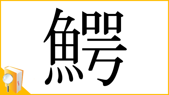 漢字「鰐」