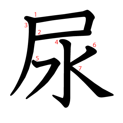 漢字 尿 の部首 画数 読み方 筆順 意味など