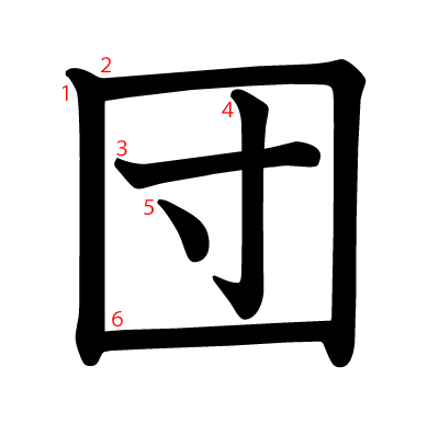団の教科書体(筆順付き)