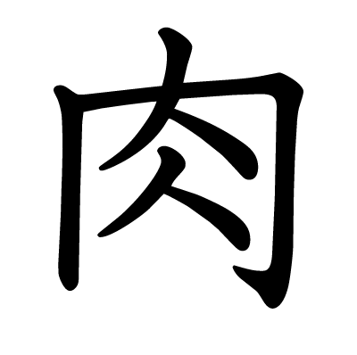 肉の教科書体
