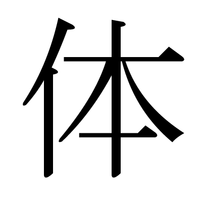 体の明朝体