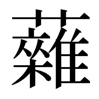 䕹の明朝体