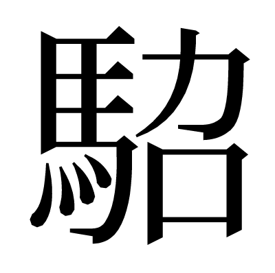 𩢟の明朝体