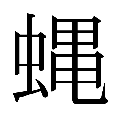 This Kanji 蝿 Means Fly