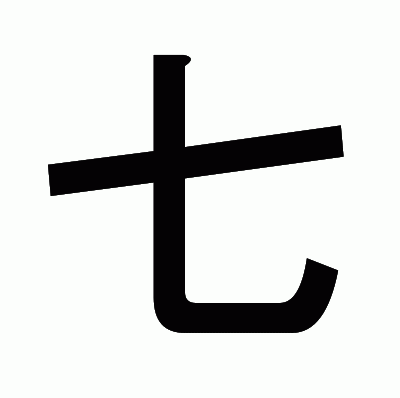 七のゴシック体