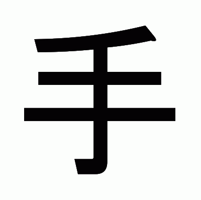 手のゴシック体