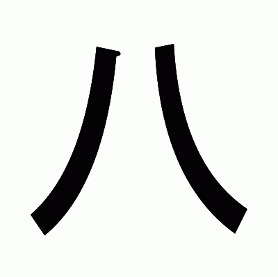 八のゴシック体