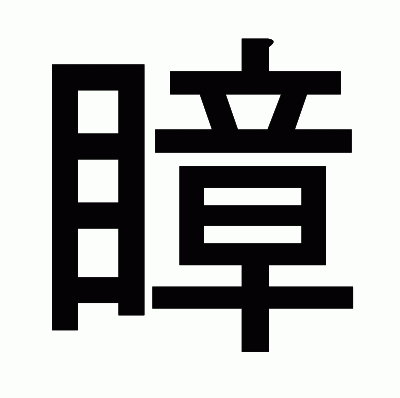 瞕のゴシック体