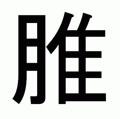 脽のゴシック体