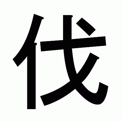 伐のゴシック体
