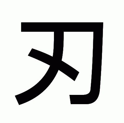 刃のゴシック体