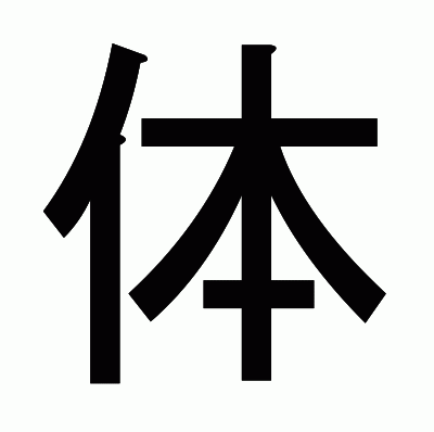 体のゴシック体