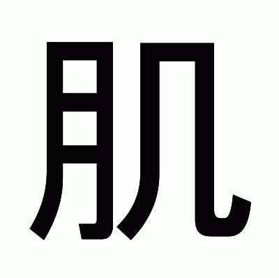 肌のゴシック体