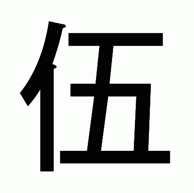 伍のゴシック体
