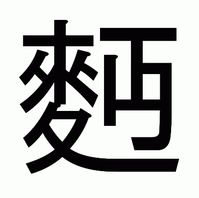 麪のゴシック体