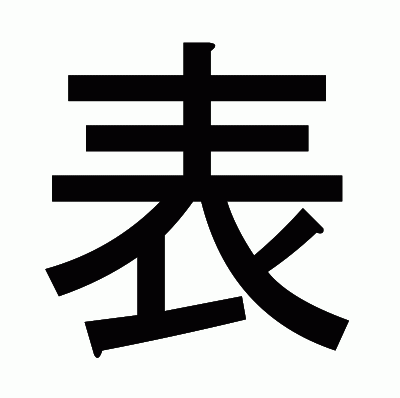 表のゴシック体