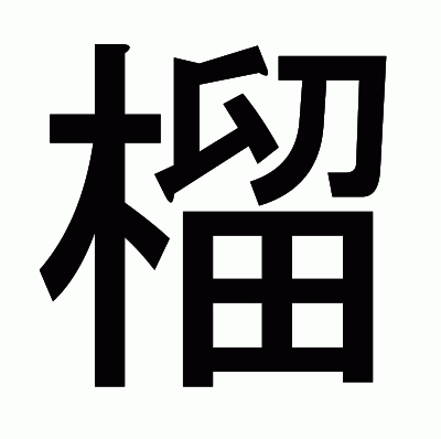 榴のゴシック体