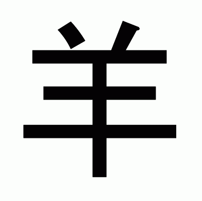 羊のゴシック体