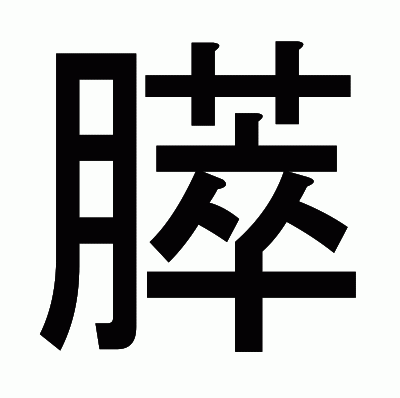 膵のゴシック体