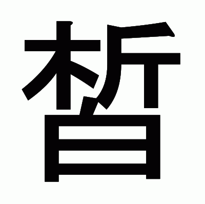 皙のゴシック体