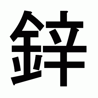 鋅のゴシック体