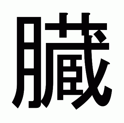 臓のゴシック体