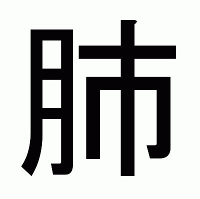 肺のゴシック体