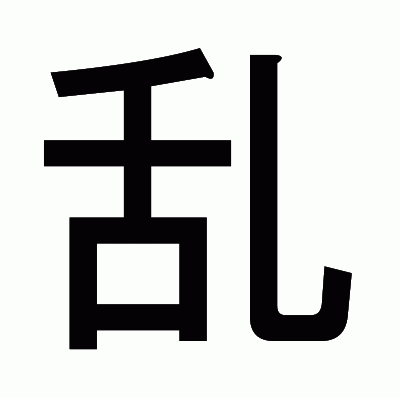 乱のゴシック体